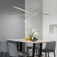 Load image into Gallery viewer, 47.64&quot; LED Chrome Luxury Chandelier Nordic Linear Chandelier
