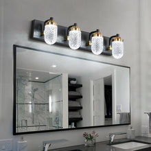 Load image into Gallery viewer, 24.8&quot; LED Dressing Table Crystal Wall Light Modern Bathroom Mirror Front Light 4 Lights
