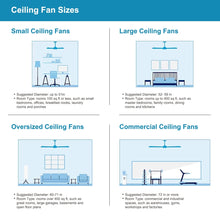 Load image into Gallery viewer, 52&quot; Dual Wood 5-Blade Crystal Ceiling Fan with Remote
