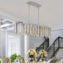 Load image into Gallery viewer, 39.4&quot; Modern Oval K9 Crystal Chandelier Luxury Chain Chandelier Luxury Indoor Lighting
