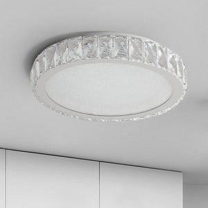 19.7" Stylish Simple Crystal Ceiling Light Modern Bedroom Dimmable Ceiling Light