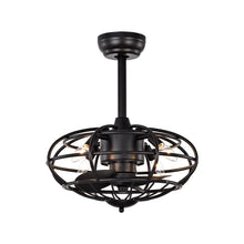 Load image into Gallery viewer, 18.1&quot; Caged Ceiling Fan with  Remote Control,Timer, 3 Speeds Indoor Ceiling Fan
