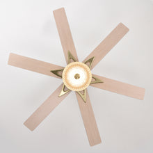 Cargar imagen en el visor de la galería, 52&quot; Modern Style Ceiling Fan Light Gold LED Ceiling Light Remote Control 3 Speed Reversible Silent Ceiling Fan, 1h/4h/8h Timer
