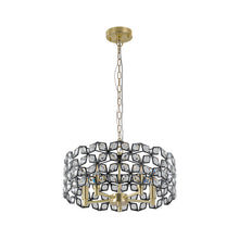 Carregar imagem no visualizador da galeria, 18.9&quot; Tiffany Living Room Chain Chandelier Drum Chandelier Luxury Home Decorative Lighting
