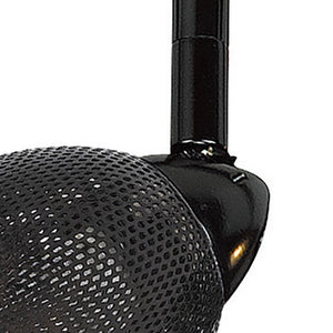 Black Round Metal Mesh Shade Track Light Head and Frame