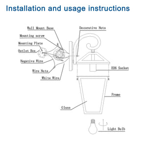 Modern Outdoor Waterproof Wall Light Porch Lighting Outdoor Lighting