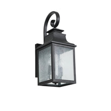 Load image into Gallery viewer, 1 Pack Black Traditional Outdoor Wall Light Vintage Glass Wall Light
