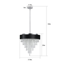 Load image into Gallery viewer, 17.9&quot; Living Room Luxury Crystal Chandelier Modern Round Crystal Lighting Luxury Home Decorative Lighting
