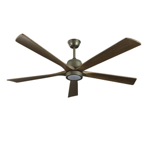 60" Modern Ceiling Fan Light Olive Green Wood Ceiling Fan 6 Speed Silent Reversible Ceiling Fan