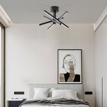 Charger l&#39;image dans la galerie, 12.01&quot; Nordic Style Black Chandelier Modern Simple Embedded Chandelier
