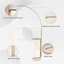 Load image into Gallery viewer, 12W LED Floor Lamp, Standing Lamp Tall Industrial Floor Lamp Reading for Bedroom, Office ,Gold Color
