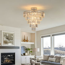 Load image into Gallery viewer, 19.7&quot; Chrome Luxury Crystal Chandelier Round K9 Crystal Light Luxury Home Decor Lighting
