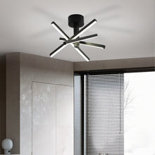 Lade das Bild in den Galerie-Viewer, 12.01&quot; Nordic Style Black Chandelier Modern Simple Embedded Chandelier
