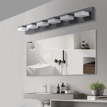 Load image into Gallery viewer, 38.2&quot; Vanity Light Modern Bathroom LED Mirror Light Rectangular 6 Lights
