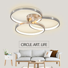 Lade das Bild in den Galerie-Viewer, 19.69&quot; Modern Three-Ring Ceiling Light Ring Chandelier
