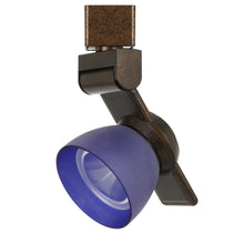 Load image into Gallery viewer, 12W Integrated Metal &amp; Polycarbonate LED Track Light (Bronze &amp; Blue)
