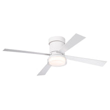 Cargar imagen en el visor de la galería, 48&quot; Matte White Simple Ceiling Fan Light Ultra-thin Ceiling Fan Dimmable
