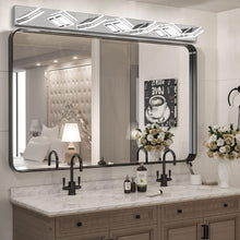 Load image into Gallery viewer, 45.3&quot; LED Modern Chrome Vanity Light Bathroom Acrylic Mirror Front Light Rectangular 7 Lights
