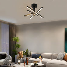 Carregar imagem no visualizador da galeria, 12.01&quot; Nordic Style Black Chandelier Modern Simple Embedded Chandelier
