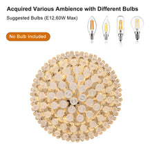 Lade das Bild in den Galerie-Viewer, 19.7&quot; Luxury Crystal Chandelier Modern Style Crystal Light Gold Crystal Ceiling Light
