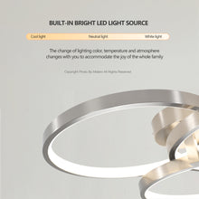 Load image into Gallery viewer, 19.69&quot; Modern Three-Ring Ceiling Light Ring Chandelier
