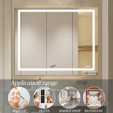 Load image into Gallery viewer, 48x 36&quot; LED Bathroom Mirror Light Anti-fog and Dimmable LED Vanity Mirror Light
