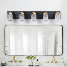 Load image into Gallery viewer, 31.5&quot; LED Dressing Table Crystal Wall Light Modern Bathroom Mirror Front Light 5 Lights
