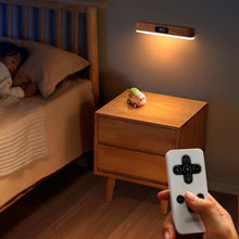 Charger l&#39;image dans la galerie, Magnetic Minimalist Remote Control Wooden Clock Lamp Solid Wood Night Light
