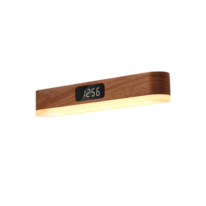 Magnetic Minimalist Remote Control Wooden Clock Lamp Solid Wood Night Light