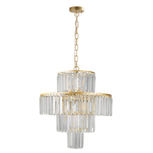 Load image into Gallery viewer, 19.7&quot; Luxury K9 Crystal Chandelier Modern Gold Chain Chandelier 4 Tier Crystal Chandelier
