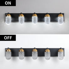 Load image into Gallery viewer, 31.5&quot; LED Dressing Table Crystal Wall Light Modern Bathroom Mirror Front Light 5 Lights
