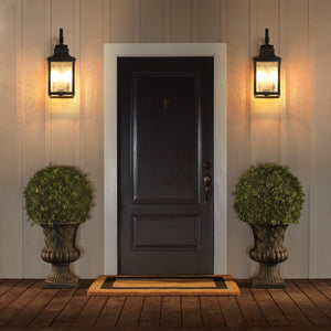 2 Pack Vintage Porch Wall Lights Outdoor Waterproof Glass Wall Lights Lantern Wall Lights