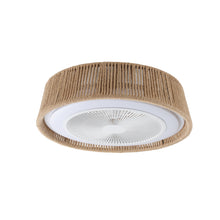 Carregar imagem no visualizador da galeria, 21&quot; Bohemian Style LED Dimmable Ceiling Light With Built-In Fan - Remote Control
