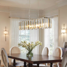 Load image into Gallery viewer, 39.4&quot; Modern Oval K9 Crystal Chandelier Luxury Chain Chandelier Luxury Indoor Lighting
