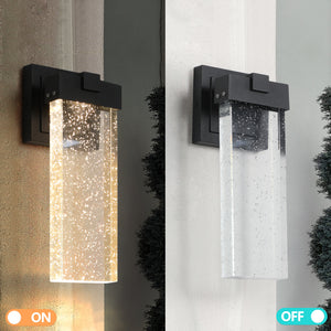 2 Pack Outdoor Waterproof Clear LED Crystal Wall Light Nordic Style Wall Light Crystal Spotlight