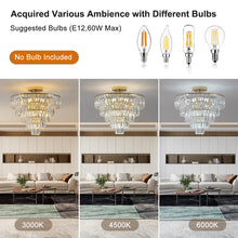 Load image into Gallery viewer, 19.7&quot; Gold Luxury Crystal Chandelier Round K9 Crystal Light Luxury Home Decor Lighting
