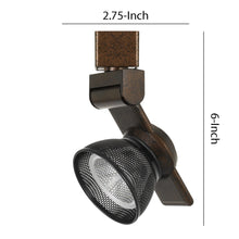 Load image into Gallery viewer, 12W Integrated LED Metal Track Light with Mesh Head (Bronze &amp; Black)
