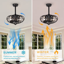 Load image into Gallery viewer, 18.1&quot; Caged Ceiling Fan with  Remote Control,Timer, 3 Speeds Indoor Ceiling Fan
