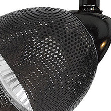 Load image into Gallery viewer, Black Round Metal Mesh Shade Track Light Head and Frame
