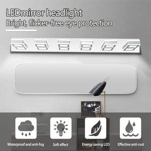 39" LED Modern Chrome Vanity Light 6 Light Acrylic Bathroom Mirror Light