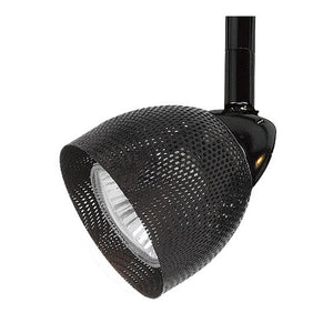 Black Round Metal Mesh Shade Track Light Head and Frame