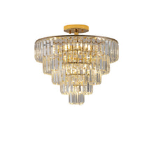 Load image into Gallery viewer, 19.7&quot; Gold Luxury Crystal Chandelier Round K9 Crystal Light Luxury Home Decor Lighting
