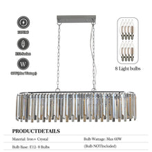 Load image into Gallery viewer, 39.4&quot; Modern Oval K9 Crystal Chandelier Luxury Chain Chandelier Luxury Indoor Lighting
