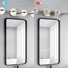 Load image into Gallery viewer, 43.3&quot; Modern Bathroom Gold Mirror Light Wall Mounted Vanity Light Globe 6 Lights
