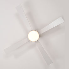 Cargar imagen en el visor de la galería, 48&quot; Matte White Simple Ceiling Fan Light Ultra-thin Ceiling Fan Dimmable
